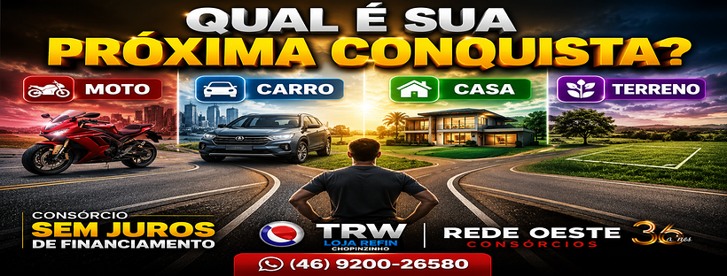 REDE OESTE CONSÓRCIO E TRW LOJA